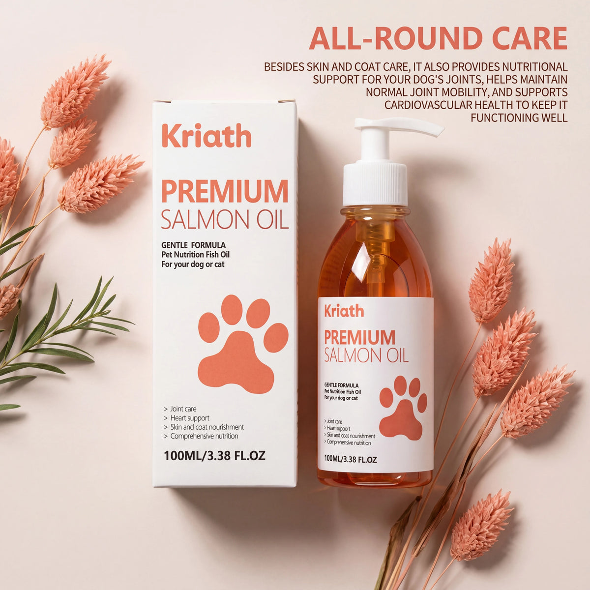 Omega-3 Salmon Oil for Dogs & Cats
